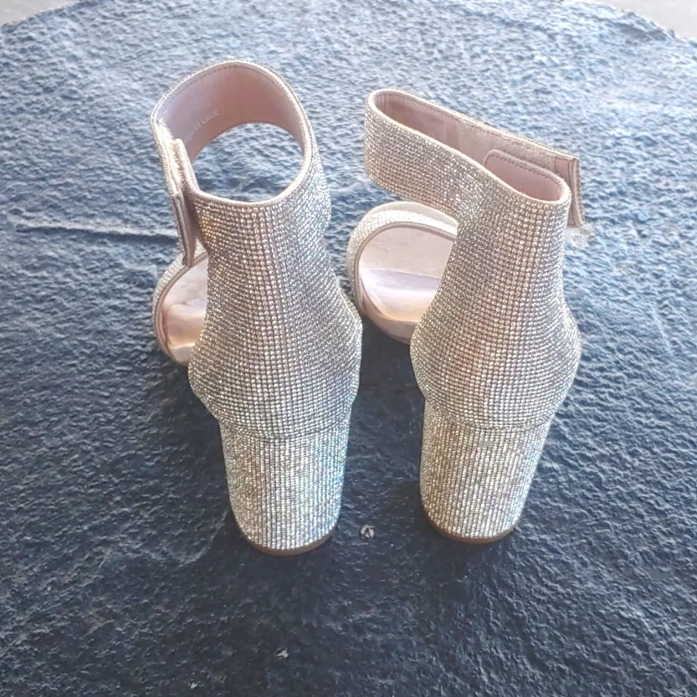 Jeffrey Campbell Lindsay Sandal Women rhinestone bling heels 9 - Picture 4 of 10